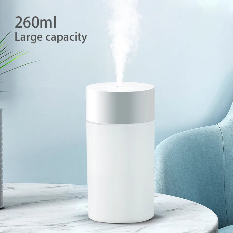 Humidificateur USB 260ml LED - Votre Oasis Magique de Route