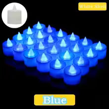 Bougies LED Colorées à Pile – Ambiance Magique Sans Flamme