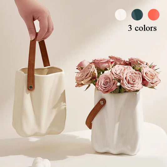 Vase Décoratif Moderne Sac à Main - Votre Œuvre d'Art Élégante