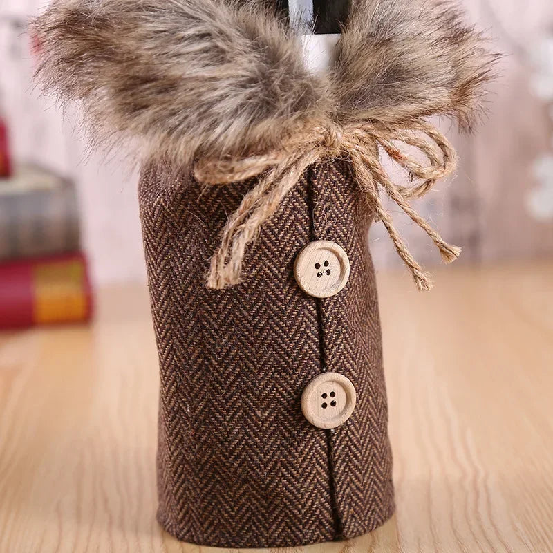 Couverture Bouteille Vin Noël 2025 - Votre Habillage Magique Festif