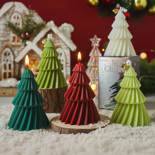 Bougies Parfumées Sapin de Noël - Créez la Magie de Noël Chez Vous