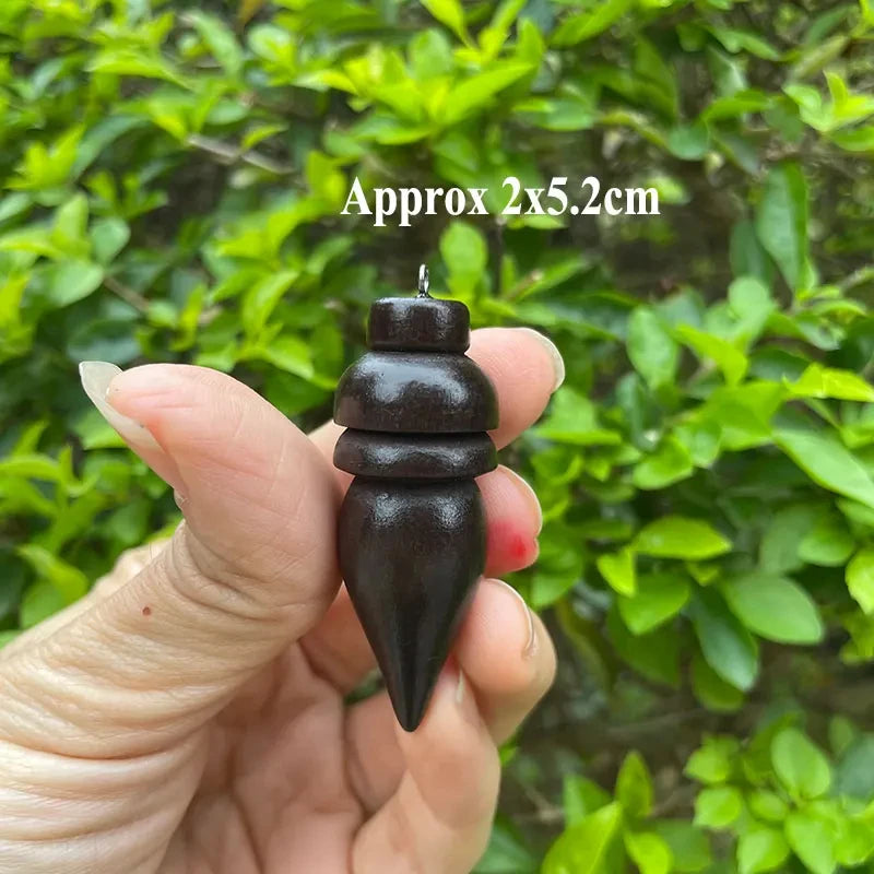 Pendule spirituel en bois égyptien – Radiesthésie, méditation et divination avec témoin intégré