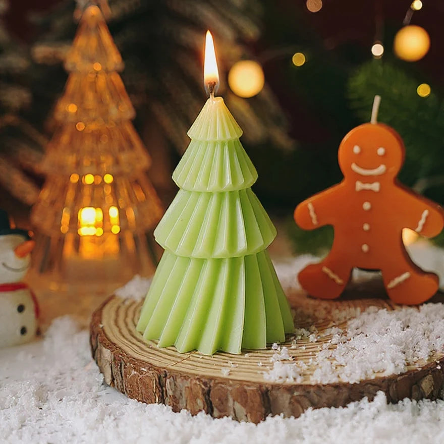 Bougies Parfumées Sapin de Noël - Créez la Magie de Noël Chez Vous