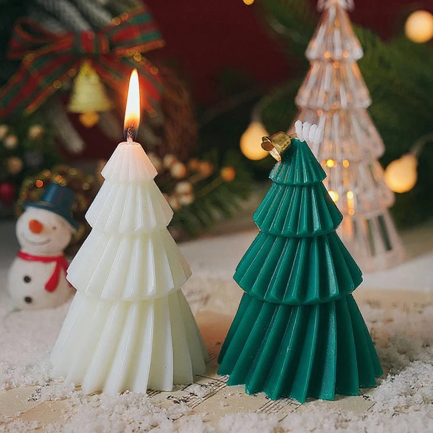Bougies Parfumées Sapin de Noël - Créez la Magie de Noël Chez Vous