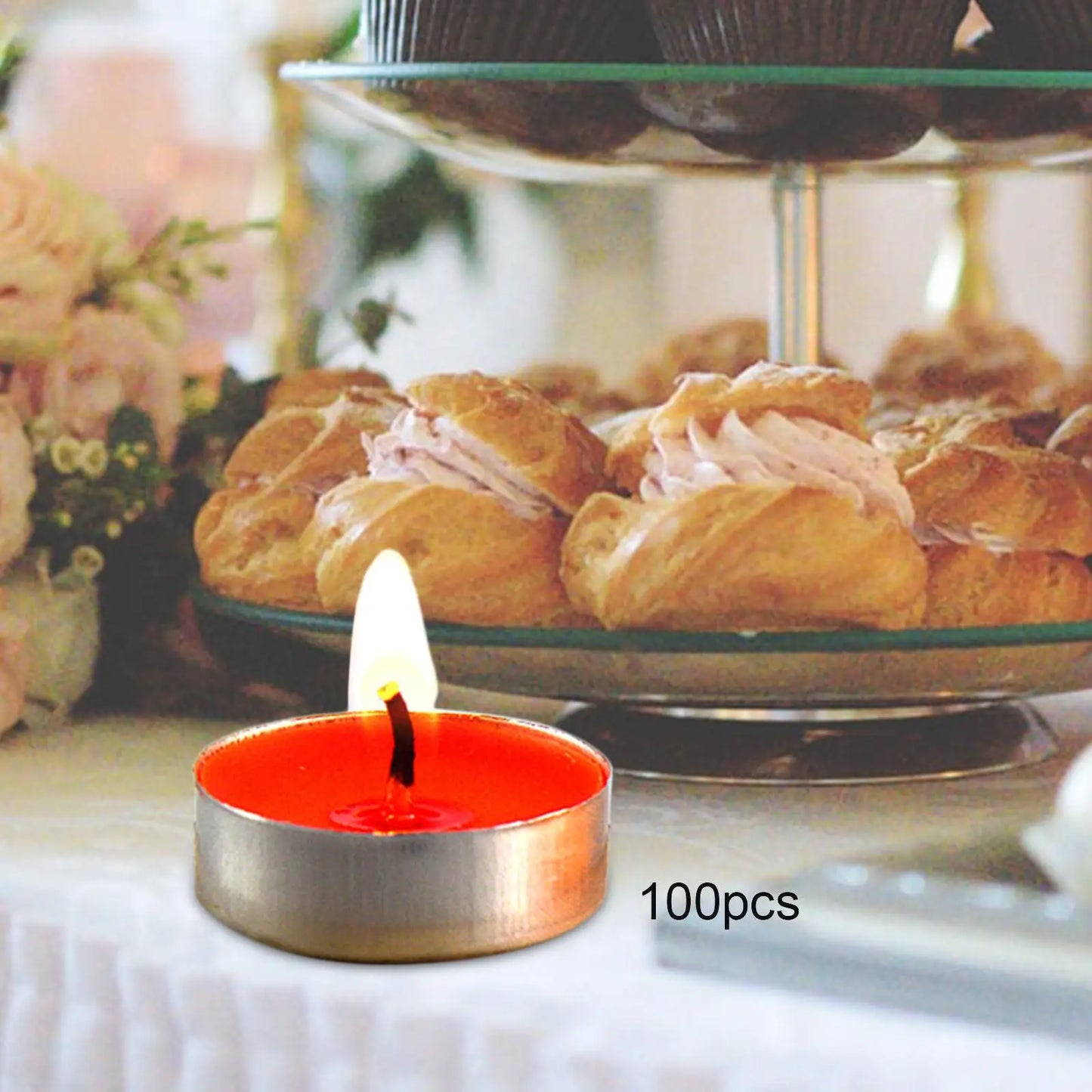 Chauffe-Plats Parfumés Sans Fumée - Set 100 Pièces Fêtes