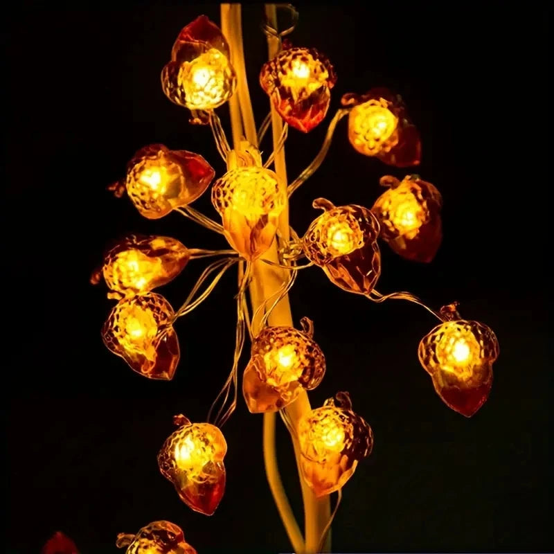Guirlande LED Automne Noël - Florale Festive 2M