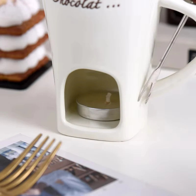 Tasse Fondue Chocolat 130ml - Votre Rituel Gourmand Magique