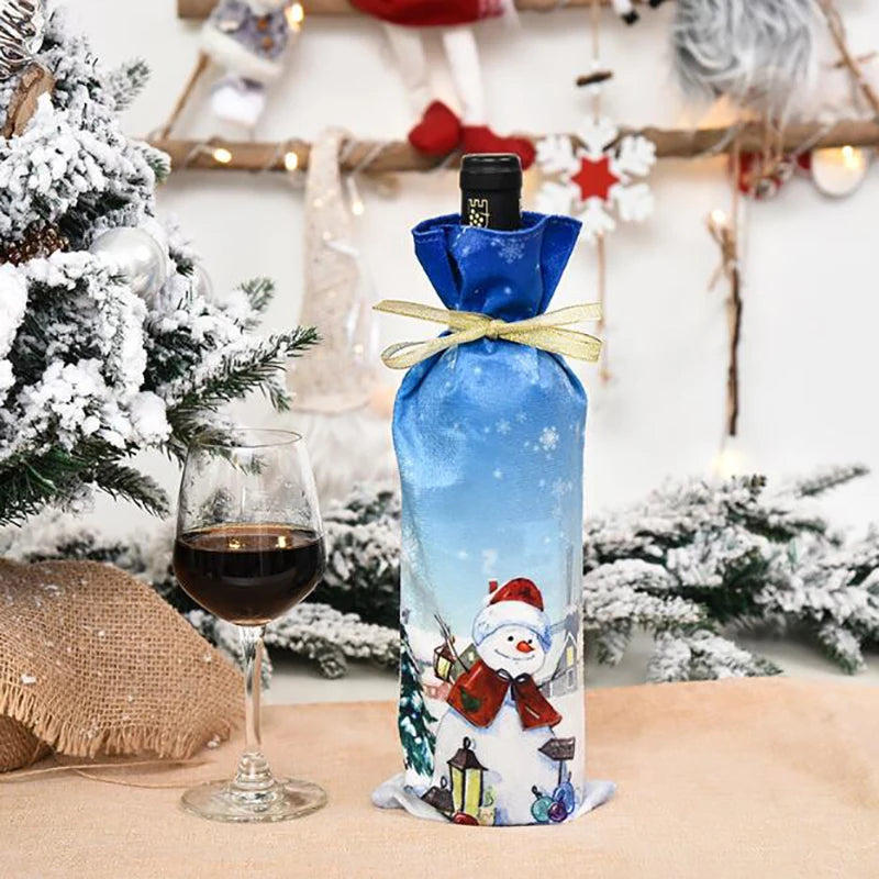 Sac Couverture Bouteille Vin Noël - Votre Père Noël Magique Cadeau