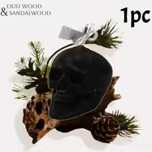 Bougie Squelette Halloween Parfumée – Gardien Gothique