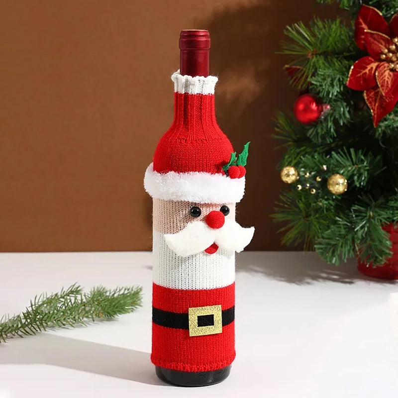 Couverture Bouteille Vin Tricotée - Votre Bonhomme Magique Cocooning