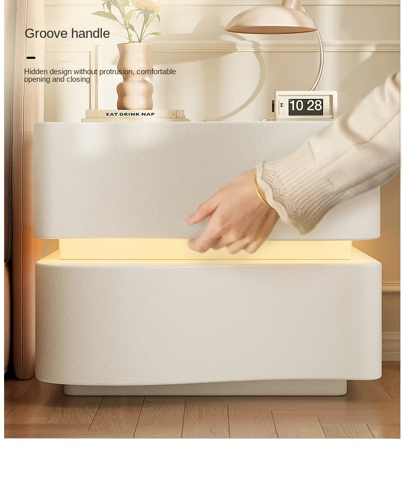 Petite Armoire Rangement Ultra Étroite - Table Chevet Moderne & Créative