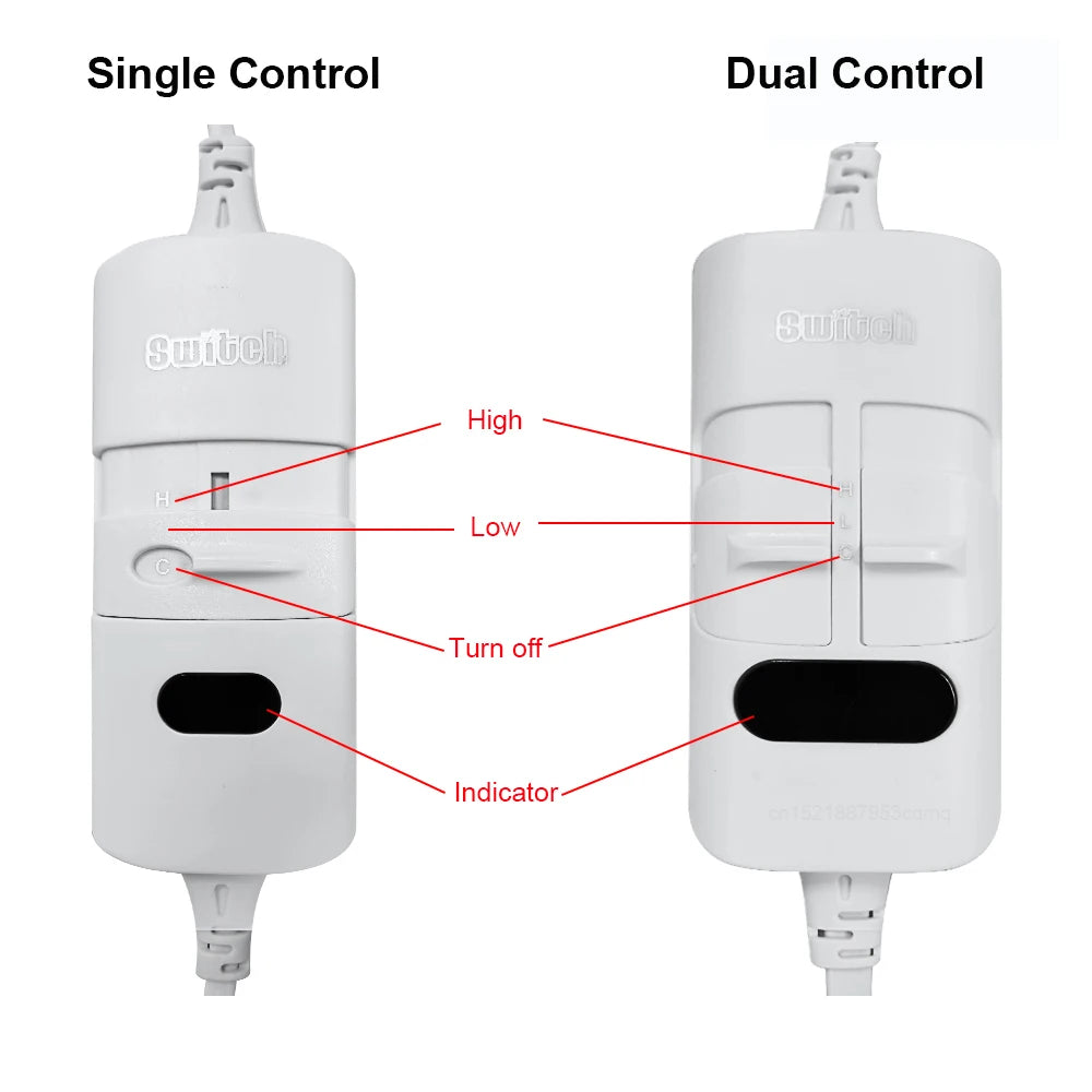 Couverture Chauffante Thermostat Automatique - Matelas Chauffant Double