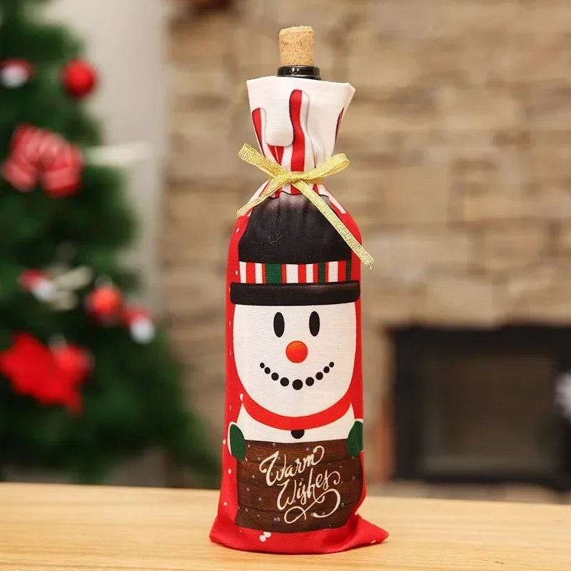 Couverture Bouteille Vin Noël 2025 - Votre Habillage Magique Festif
