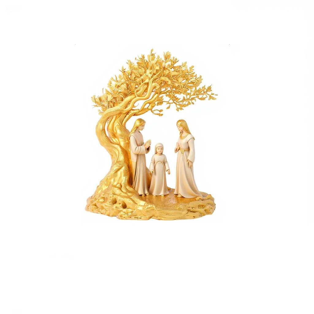 Statue Jésus Arbre de Vie Sécurisée - Décoration Bureau Familiale
