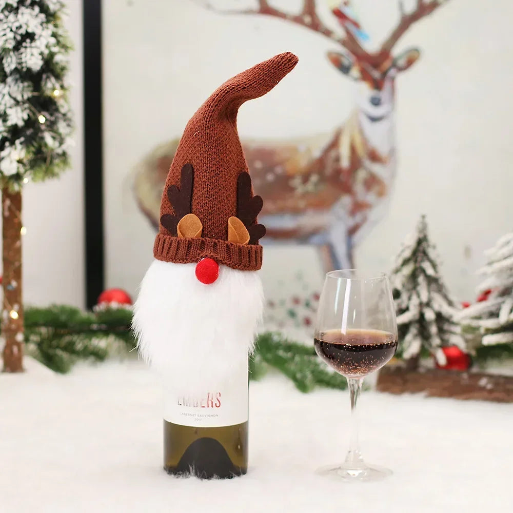 Couverture Bouteille Vin Noël 2025 - Votre Habillage Magique Festif