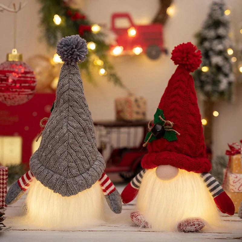 Gnome Elfe LED Sécurisé Enfant - Peluche Lumineuse Noël 2024