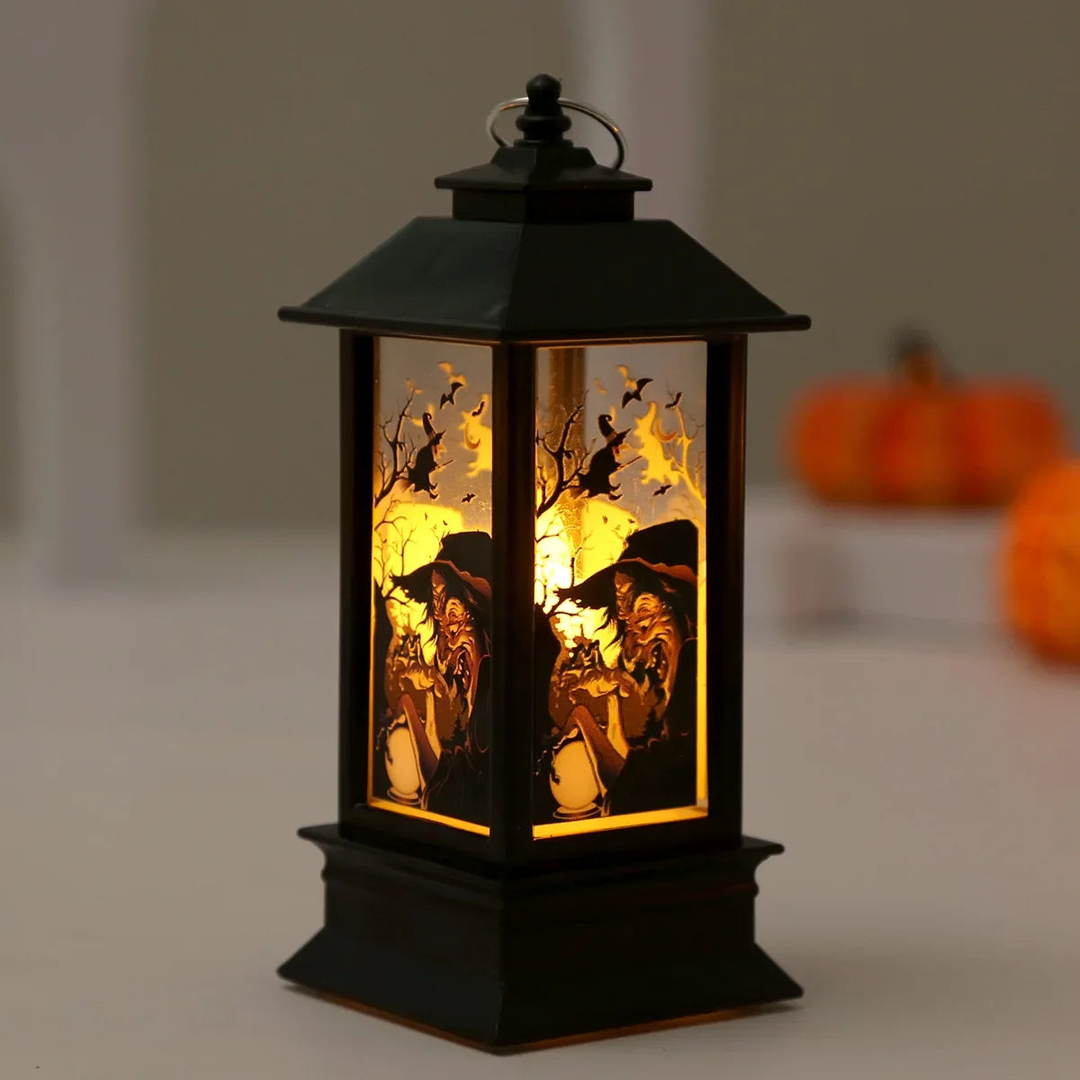 Lanterne LED Halloween - Citrouille & Fantôme Déco