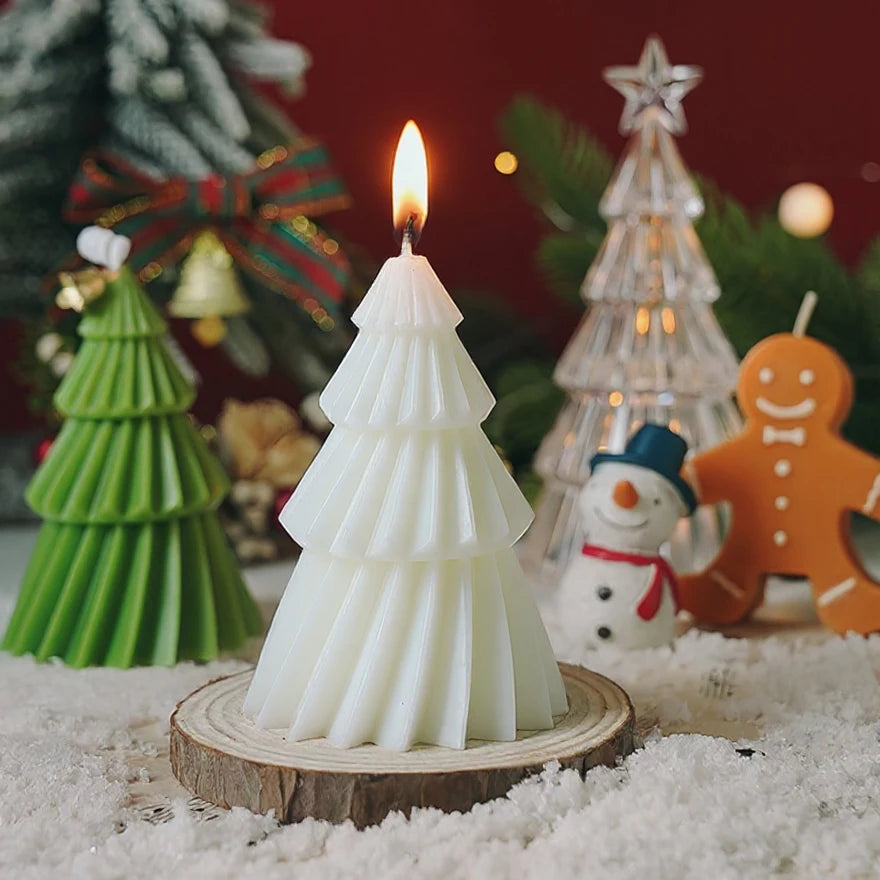 Bougies Parfumées Sapin de Noël - Créez la Magie de Noël Chez Vous
