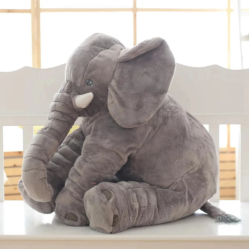 Éléphant Géant Peluche 60cm - Oreiller Câlin XXL Enfant