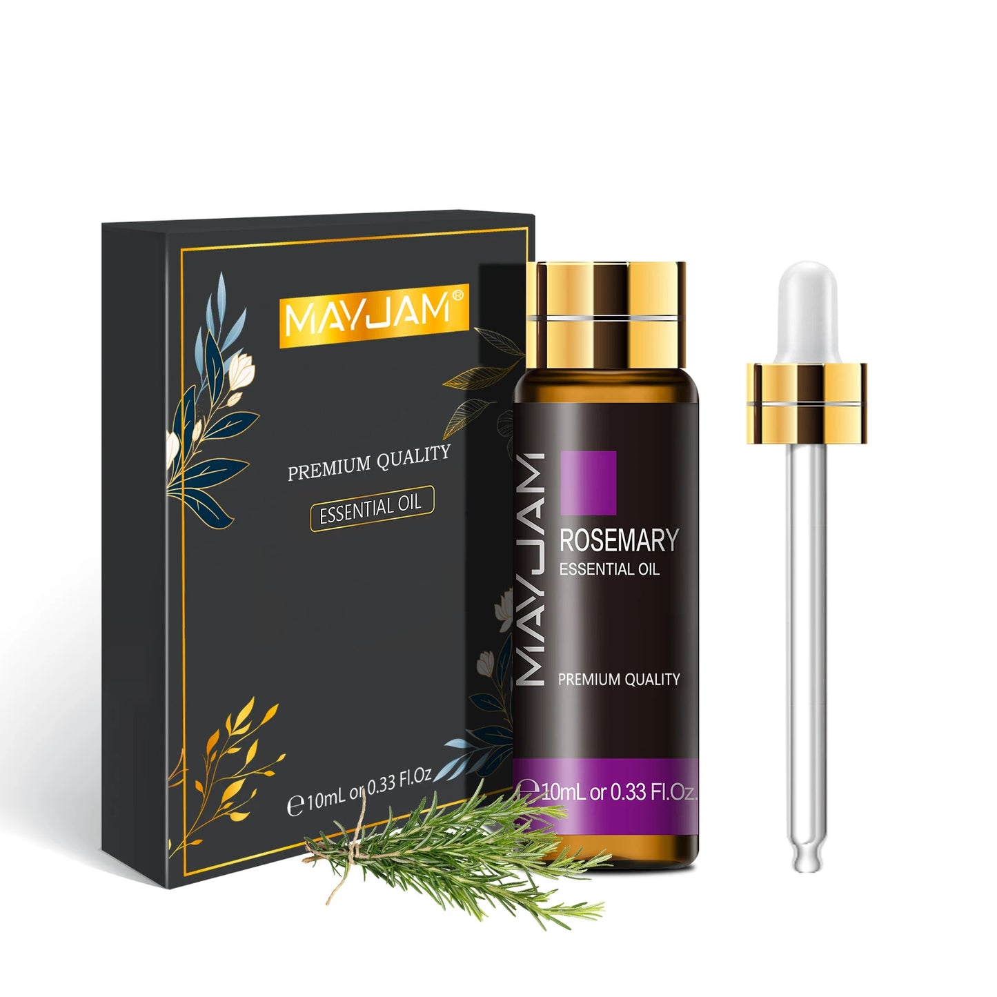 Huiles Essentielles Pures 10ml - Menthe Tea Tree Rose