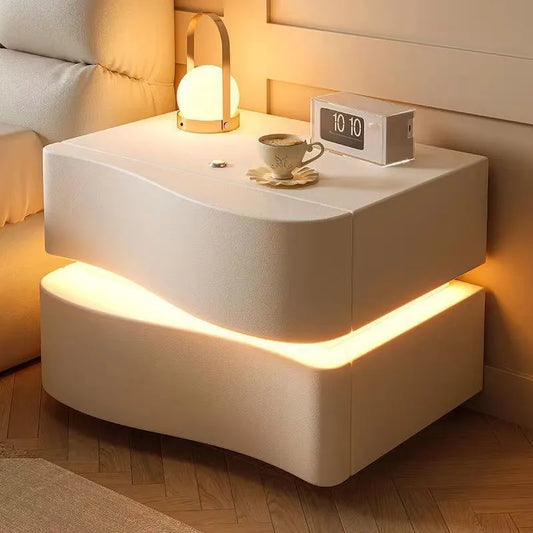 Petite Armoire Rangement Ultra Étroite - Table Chevet Moderne & Créative