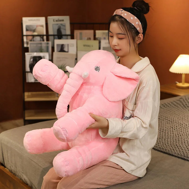 Éléphant Géant Peluche 60cm - Oreiller Câlin XXL Enfant