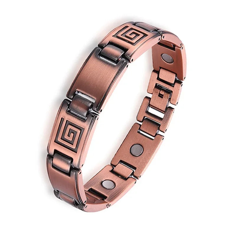 Bracelet Magnétique Titane Acier - Votre Armure Thérapeutique Masculine