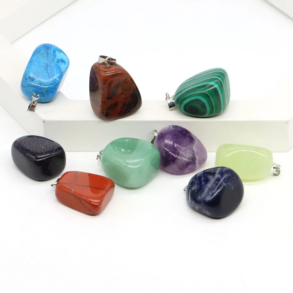 Pendentif Pierre Naturelle Reiki 30mm - Quartz Rose Aventurine
