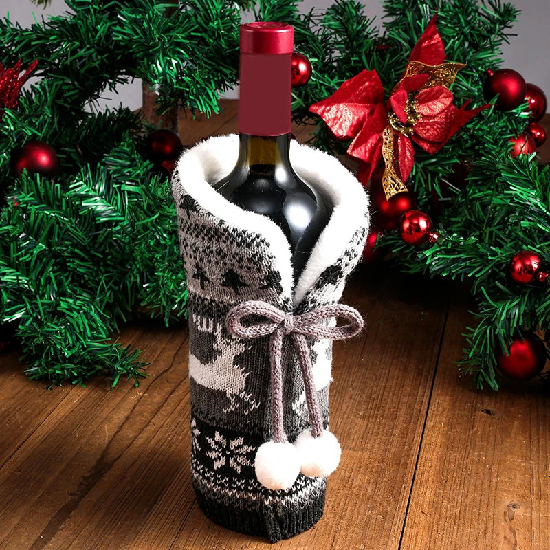 Sac Couverture Bouteille Vin Noël - Votre Père Noël Magique Cadeau