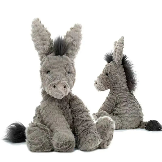 Âne Peluche 23cm - Compagnon Câlin Enfant