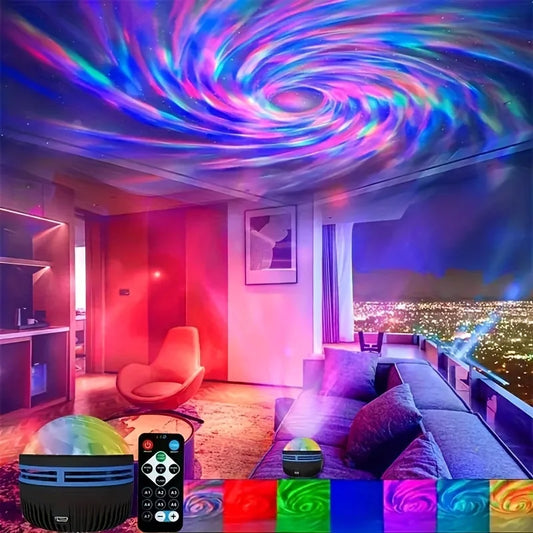 Projecteur Ciel Étoilé Aurores Boréales - Veilleuse LED USB"