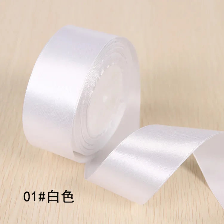 Ruban Satin Soie Sécurisé - 25 Yards Décoration Noël Mariage