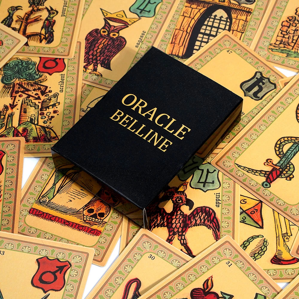 Oracle Belline – Jeu divinatoire avec 53 cartes et guide spirituel inclus