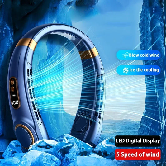 Ventilateur Cou Portable LED - Batterie 4000mAh USB