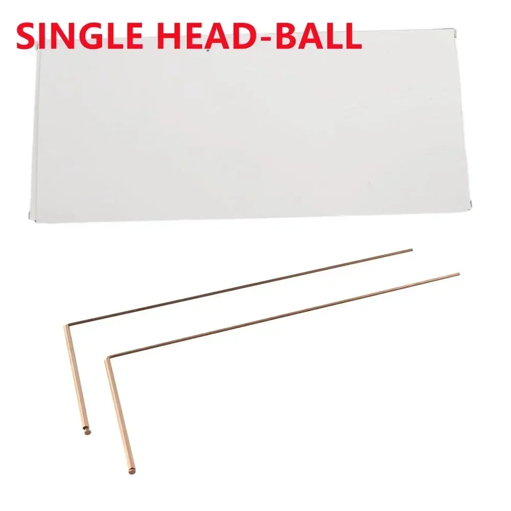 Sondes en cuivre pur 99.9% – Outil rabdomante 2 pièces avec foy en bois pour baguette de sourcier