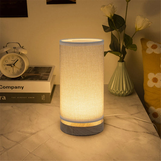 Lampe de Chevet LED Tissu Art - Design Moderne Européen & Créatif