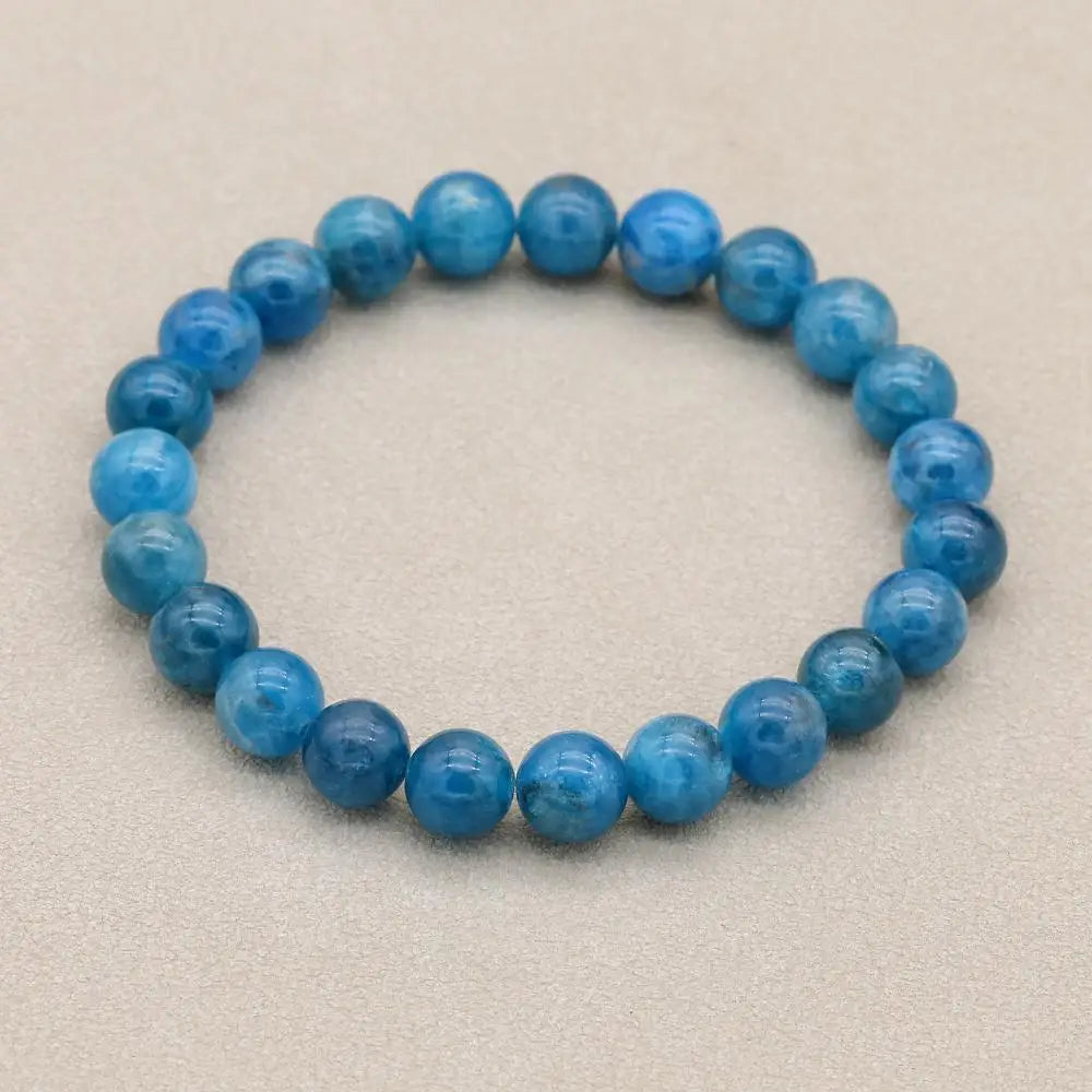 Bracelet Apatite Pierre Naturelle 8mm - Lithothérapie Unisexe