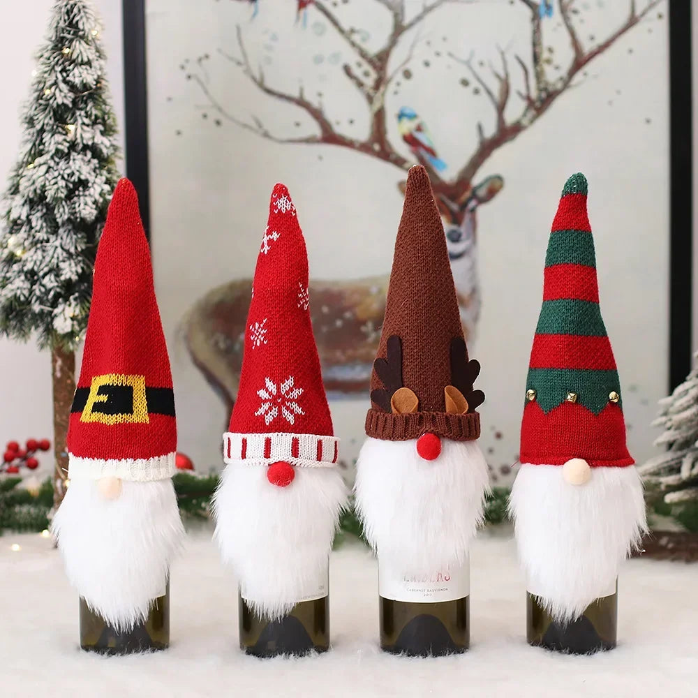 Couverture Bouteille Vin Noël 2025 - Votre Habillage Magique Festif