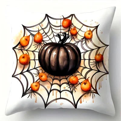 Taies Oreiller Halloween Sécurisées - Gnomes Citrouilles Décor Familial