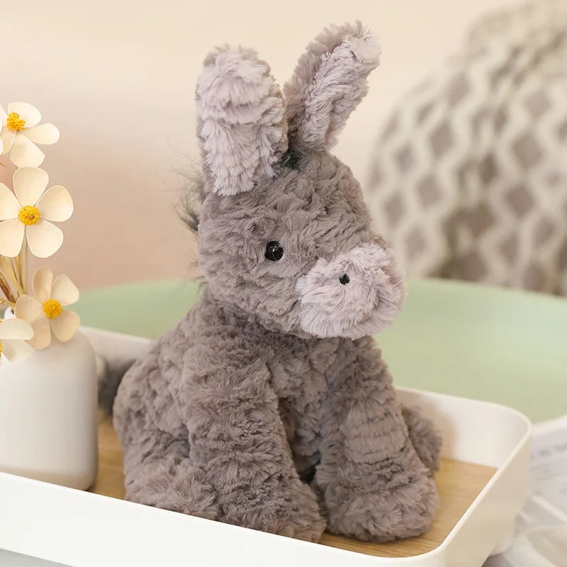 Âne Peluche 23cm - Compagnon Câlin Enfant