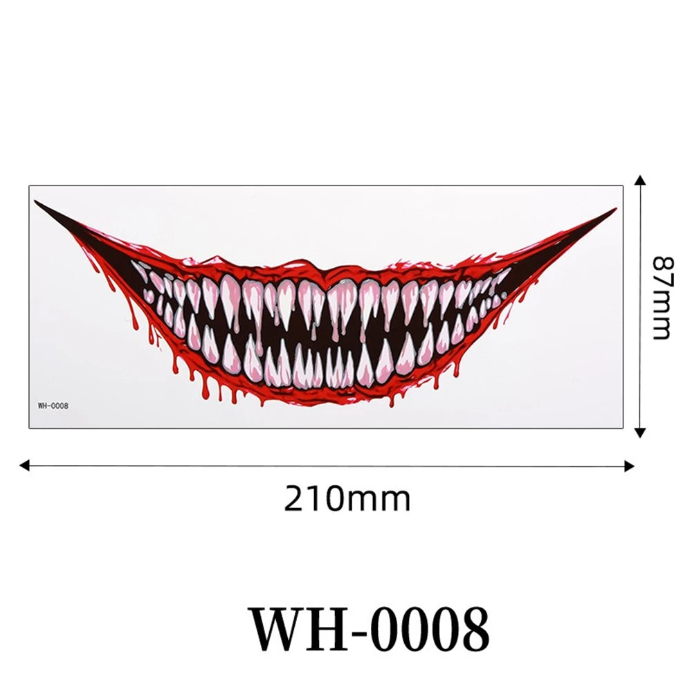Faux Tatouages 3D Halloween - Autocollants Temporaires Effrayants