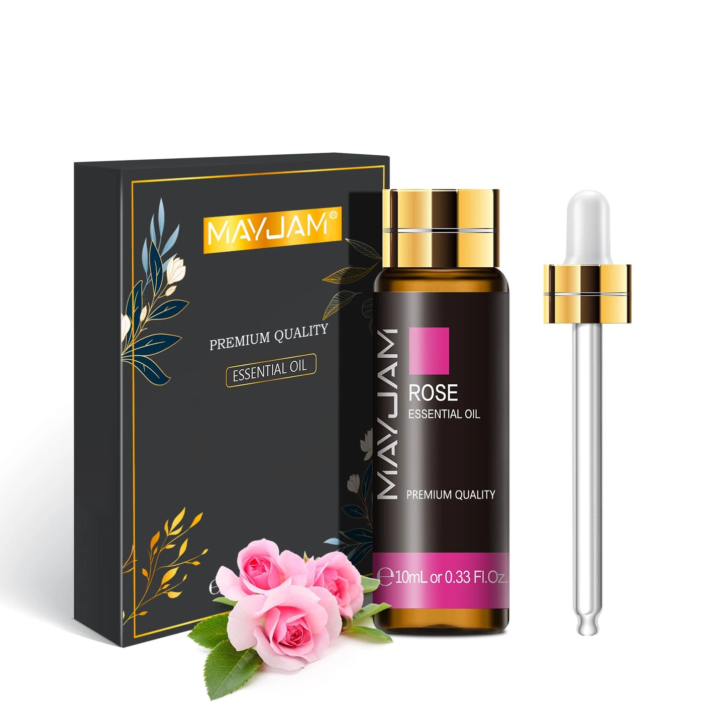 Huiles Essentielles Pures 10ml - Menthe Tea Tree Rose