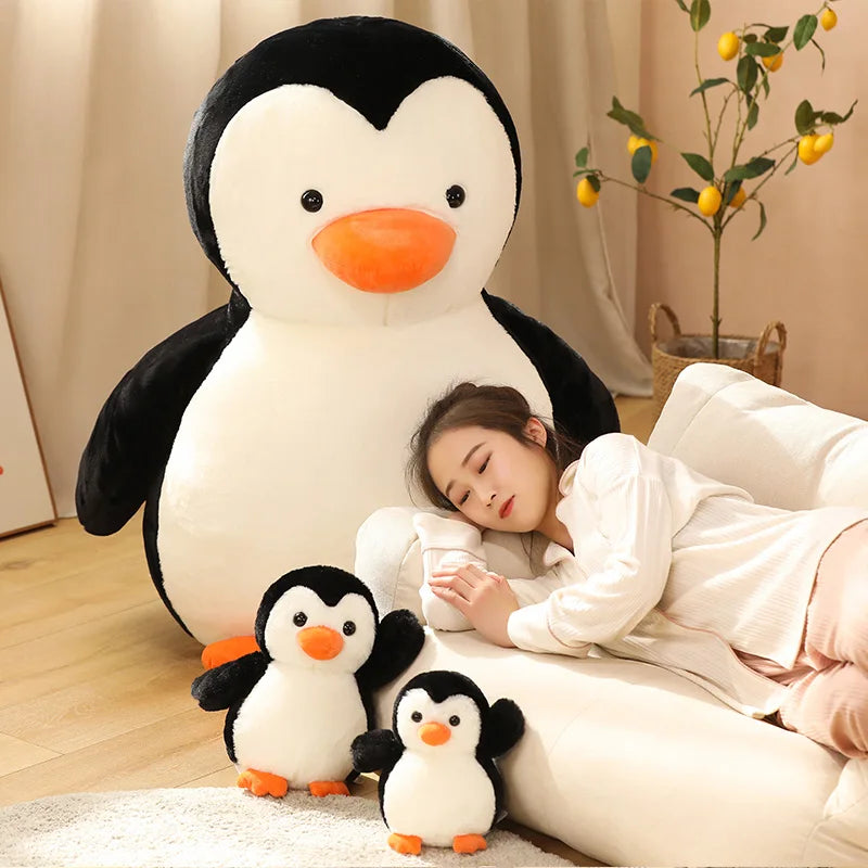 Pingouin Peluche Géante 50cm - Oreiller Câlin Enfant