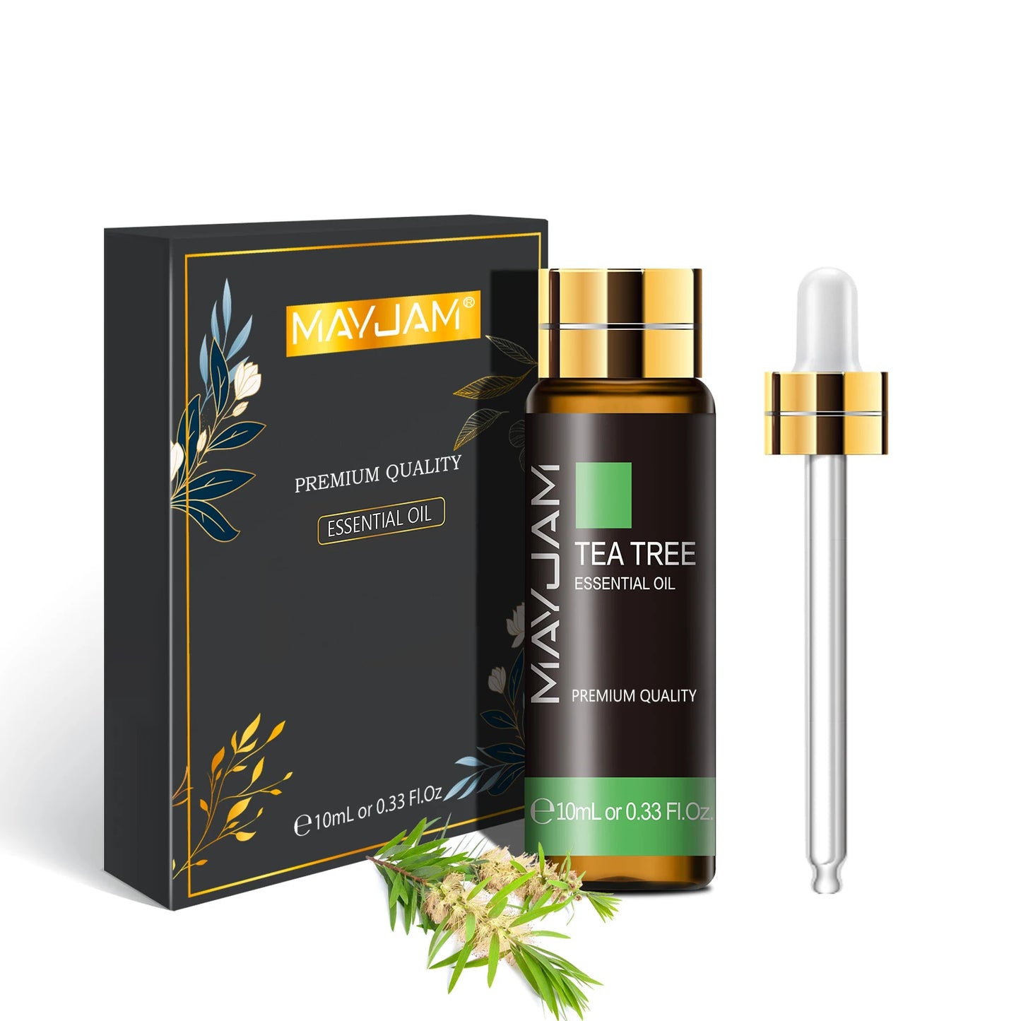Huiles Essentielles Pures 10ml - Menthe Tea Tree Rose