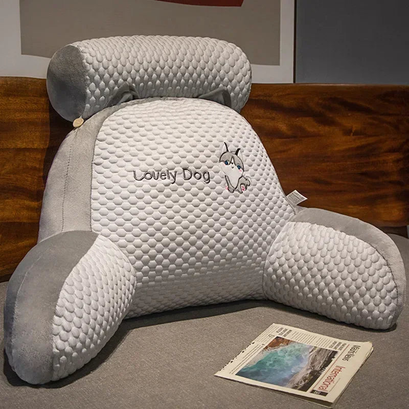 Coussin de Chevet à Pois Glacés - Grand Dossier Confort & Style