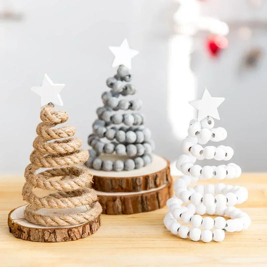 Décorations Noël Nordiques Bois - Ornements Bureau Créatifs