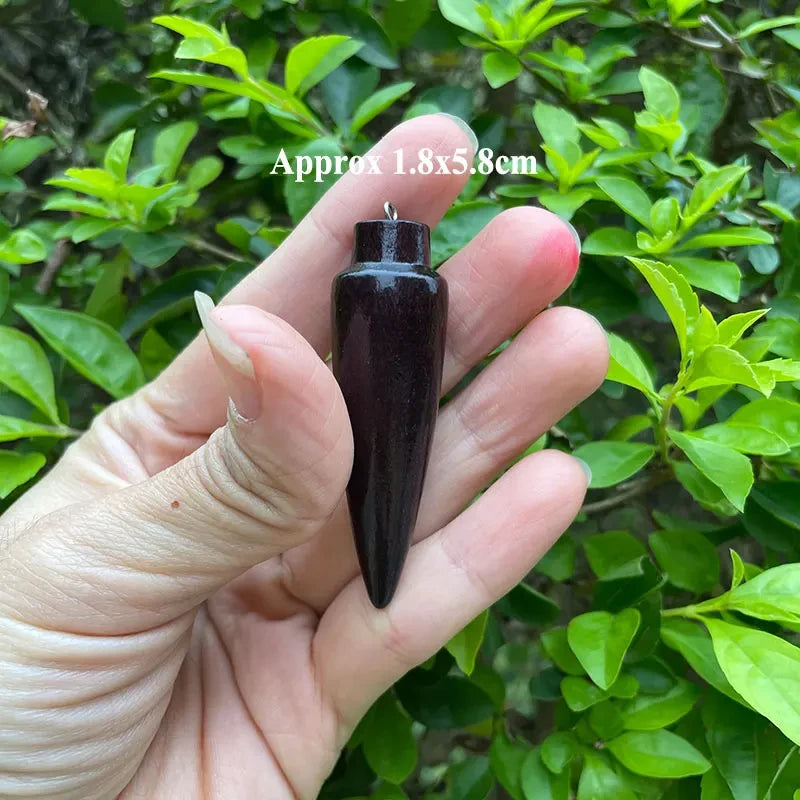 Pendule spirituel en bois égyptien – Radiesthésie, méditation et divination avec témoin intégré