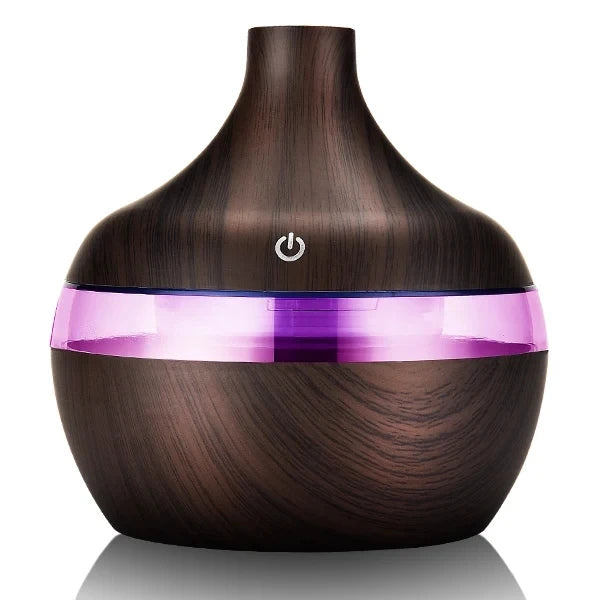 Humidificateur Ultrasonique 300ml Bois - Votre Temple Naturel d'Aromathérapie