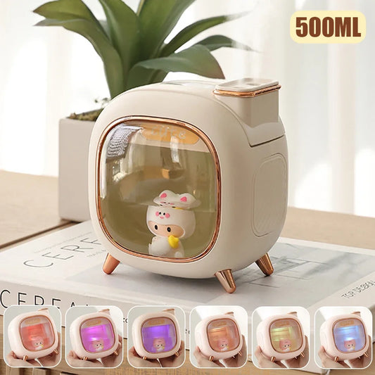 Humidificateur 500ml USB-C Rechargeable - Votre Compagnon Kawaii Magique