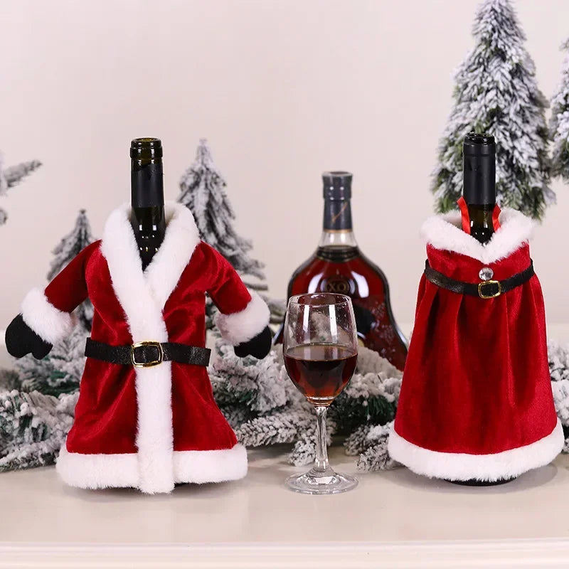 Couverture Bouteille Vin Noël 2025 - Votre Habillage Magique Festif